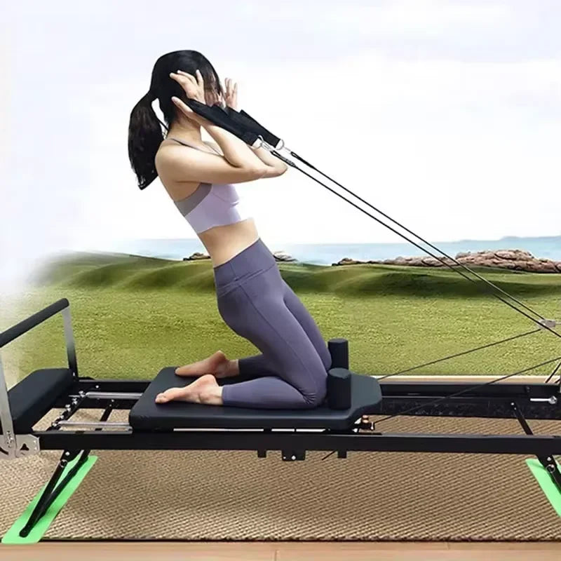 MIYAUP New Popular Foldable Home Yoga Bed with Foot Pedal Fitness Equipment Pilates Core Bed