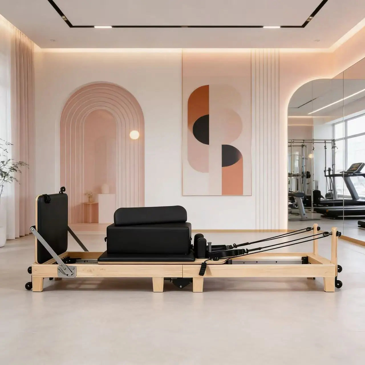 Private School Soft House Fold Pilate Reformer Yoga Big Fitness Equipment Pilate Core Bed