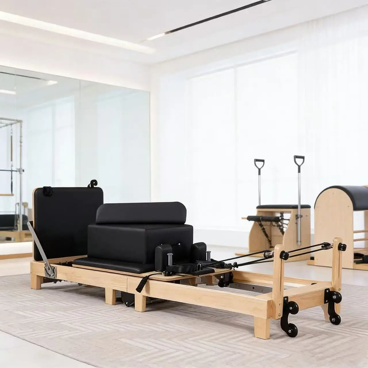 Private School Soft House Fold Pilate Reformer Yoga Big Fitness Equipment Pilate Core Bed