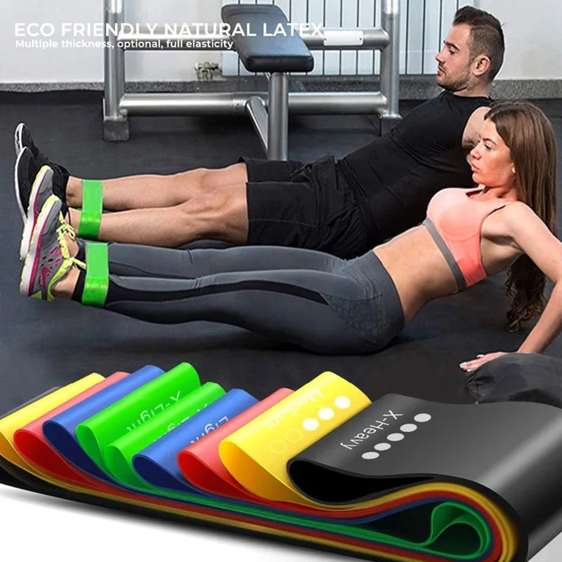 4 /5 Levels Yoga Resistance Rubber Bands Crossfit Exercise Rubber Band For Women Men Strength Training Fitness Gum Pilates Sport
