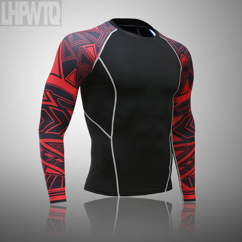 Men's Thermal Underwear Set MMA Tactics Leggings Solid Color Costume Compress Fitness Long Johns Men Winter Brands  Men