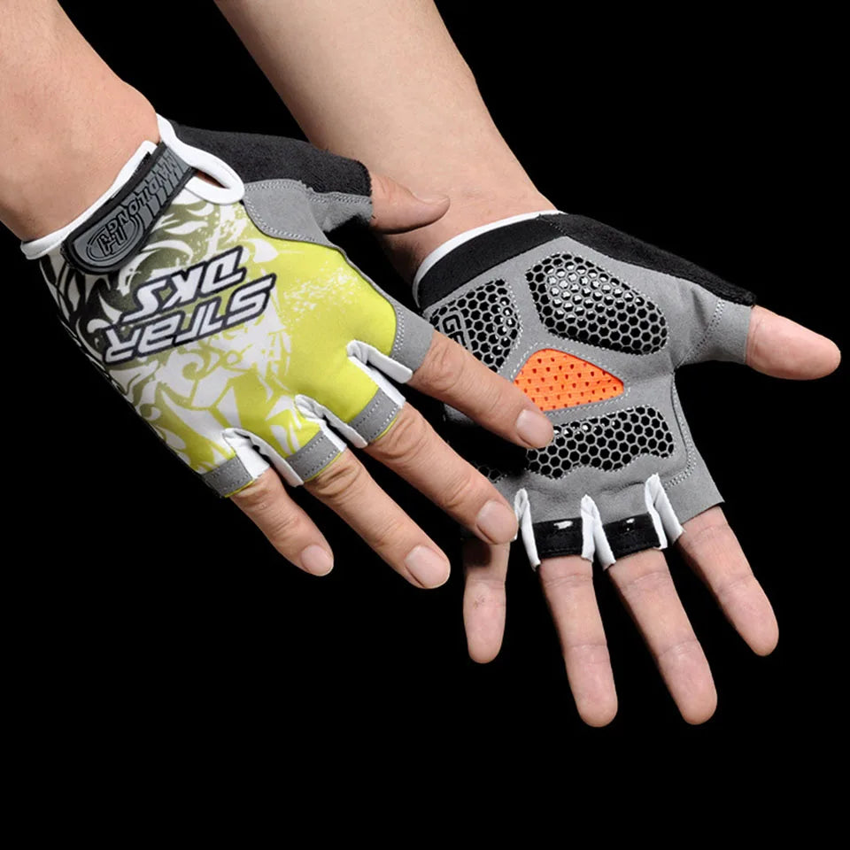 Professional Gym Fitness Gloves Power Weight Lifting Women Men   Workout Bodybuilding Cycling Half Finger Hand Protector