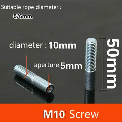 Steel Wire Rope Joints Anaerobic Exercise Metal Chain Bolt Piercing Joint, Gym Fitness Equipment, Accessories