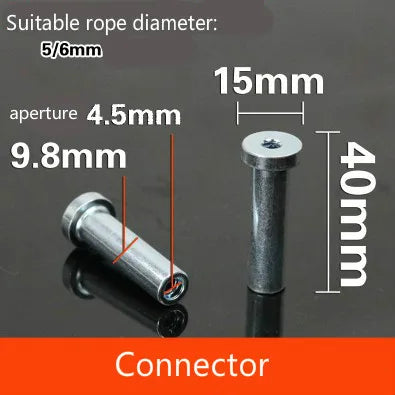 Steel Wire Rope Joints Anaerobic Exercise Metal Chain Bolt Piercing Joint, Gym Fitness Equipment, Accessories