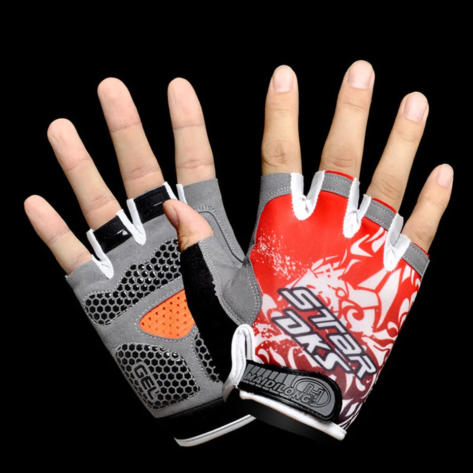 Professional Gym Fitness Gloves Power Weight Lifting Women Men   Workout Bodybuilding Cycling Half Finger Hand Protector