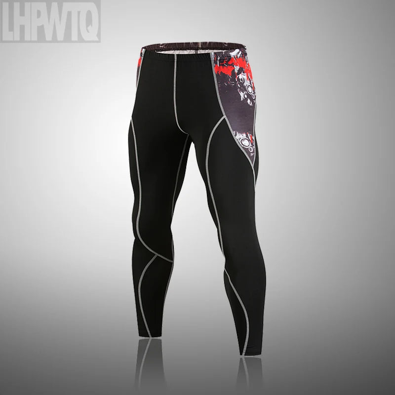 Men's Thermal Underwear Set MMA Tactics Leggings Solid Color Costume Compress Fitness Long Johns Men Winter Brands  Men