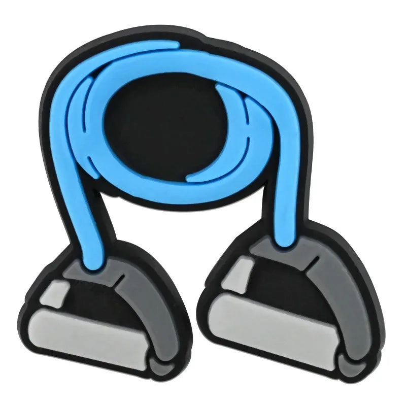 1-21PCS Gym Life Fitness Hot Girls Lift Weights Strong Pretty PVC Shoe Charms Buckle Clog Sandals Shoes Decoration Women Gift