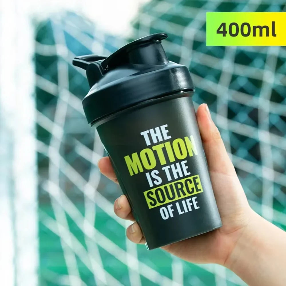 Portable Shaker Bottle with Measurement Markings for Protein Meal Replacement