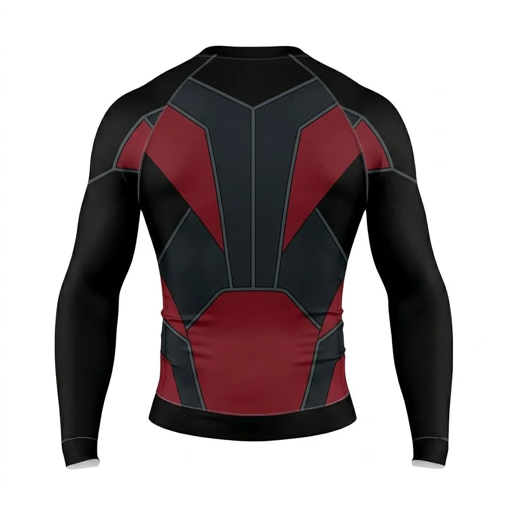 Summer New # Superman # 3D Role Playing Hero Sports Fitness Running Speed Drying Adult/Children Long Sleeve T-shirt