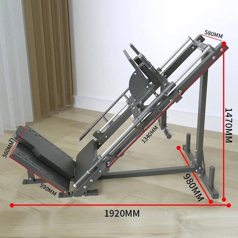 MIYAUP Dual Function Reverse Kick Push Machine Leg Strength Gym Hakes Hit Thrust Fitness Equipment