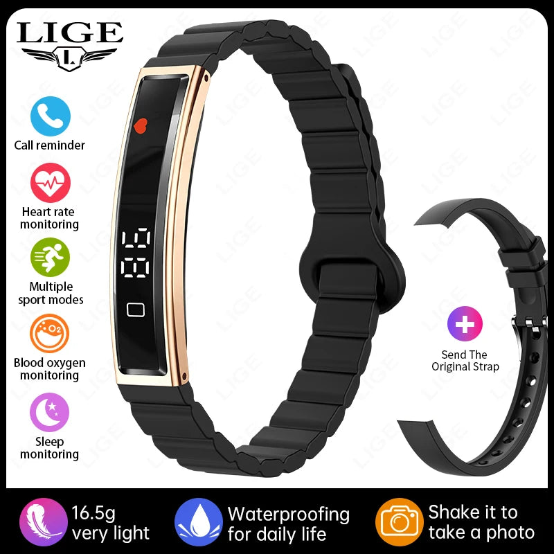 LIGE 2026 New Smart Band Call Reminder Smartwatch For IOS Android Sleep Tracking Health Monitor Sport Fitness Pedometer Bracelet