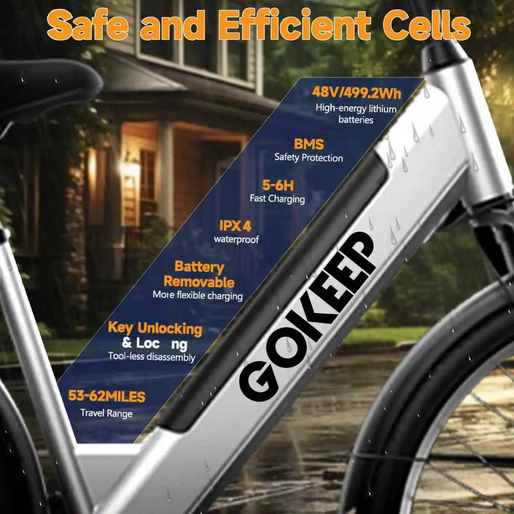 DEEPOWER EP26 offers convenient urban cycling, commuter and leisure electric bicycles, fitness cycling, and eco-friendly cycling