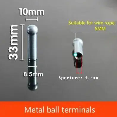 Steel Wire Rope Joints Anaerobic Exercise Metal Chain Bolt Piercing Joint, Gym Fitness Equipment, Accessories