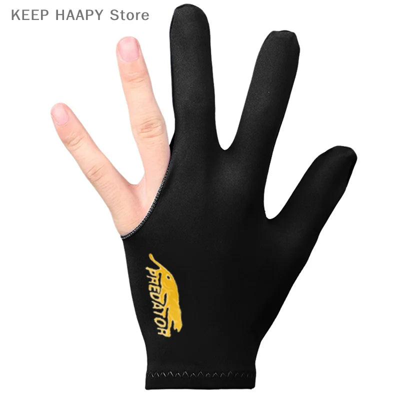 1 PCS High Quality Snooker Billiard Cue Glove Pool Left Hand Open Three Finger Accessory Fitness Accessories for Men and Women