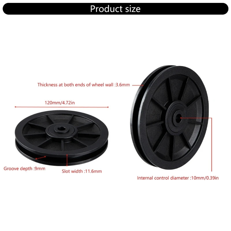 Nylon Bearing Pulley Wheel Round Fitness Pulley Wheel Bearing Replacement Gym Fitness Equipment Cable Machine Spare Part