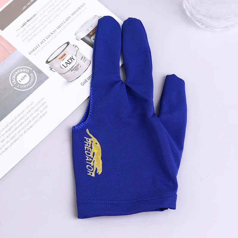 Snooker Billiard Cue Glove Pool Left Hand Open Three Finger Accessory Fitness Accessories for Men and Women