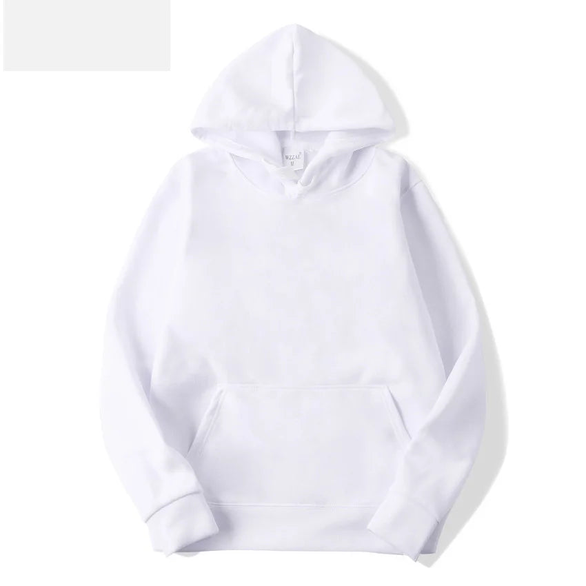 Men's and Women's Solid Color Pocket Hoodies Sports Fitness Sweatshirts Fashionable Casual Pullovers Multi Color