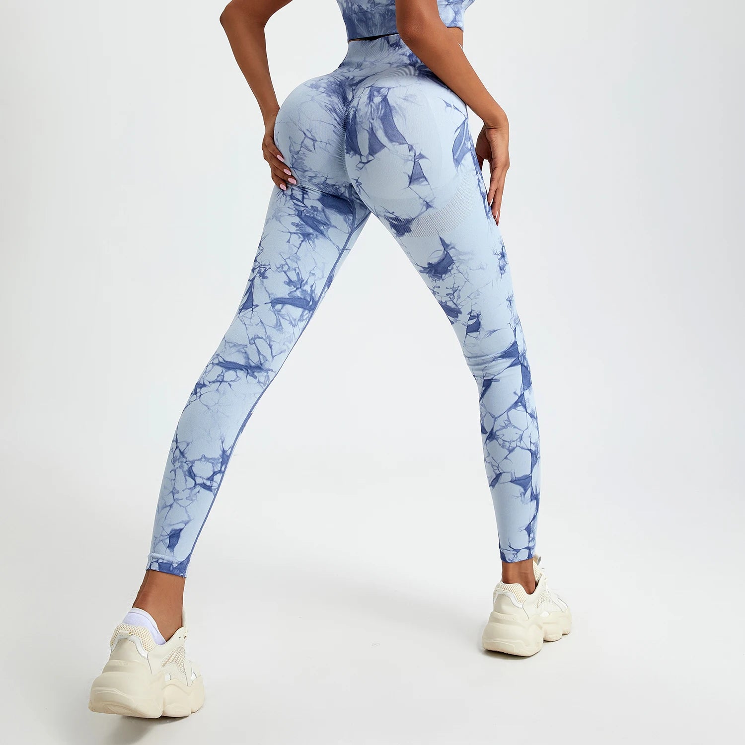 Tie Dye Yoga Pants Sport Leggings Women Seamless High Waist Push Up Woman Tights Fitness Workout Leggins Gym Clothing 2025 New