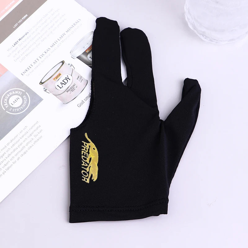 Snooker Billiard Cue Glove Pool Left Hand Open Three Finger Accessory Fitness Accessories for Men and Women
