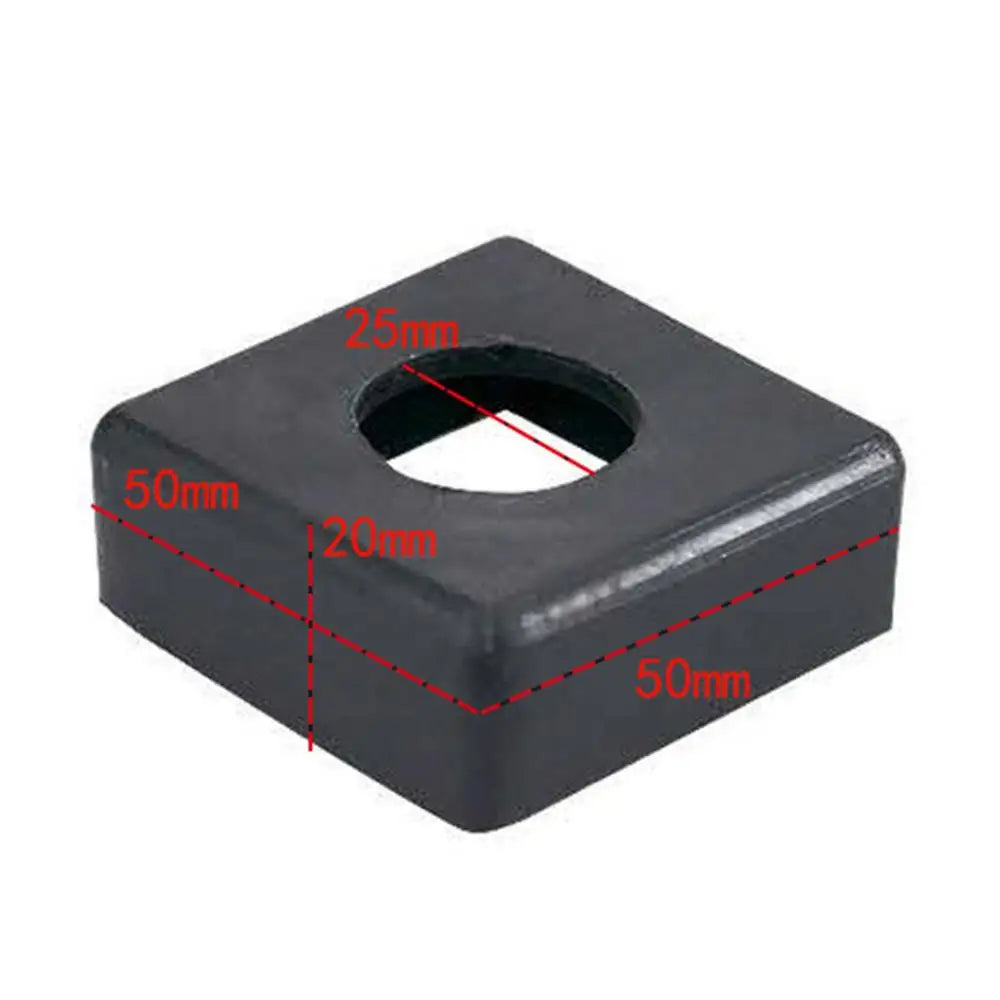 Square Black PP/PE Inner Hollow Variable Diameter Tubing Plug Sliding Isolation Sleeve End Has for Fitness Equipment Accessories