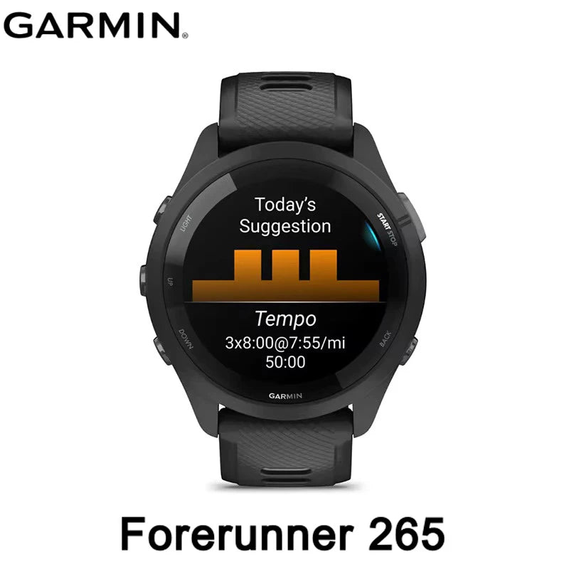 Garmin Forerunner 265 Running Smartwatch 1.3'' Colorful AMOLED Display GPS 13 Days Battery Life Sleep Monitoring Fitness Tracker