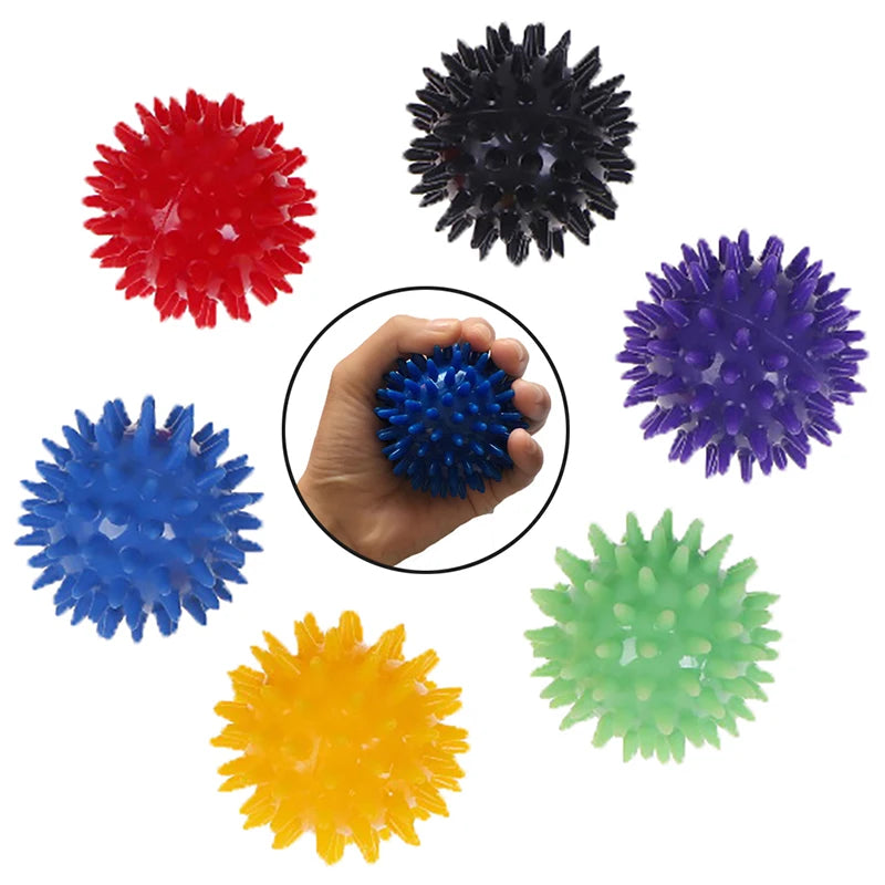 HOT SALE!Full Body Spiky Massage Hard Stress Ball 6cm For Fitness Sport Exercise Ball Hedgehog Sensory Training Grip the Ball
