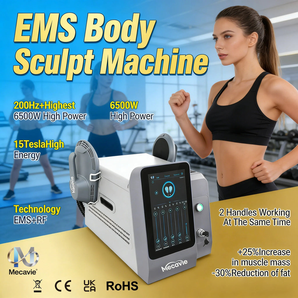 Professional-Grade MECAVIE 2026 EMSNova RF Body Shaping Tool 6500W Muscle Booster Newest EMS Equipment for Fitness And Health