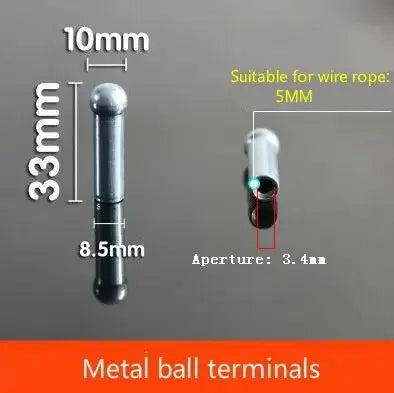 Steel Wire Rope Joints Anaerobic Exercise Metal Chain Bolt Piercing Joint, Gym Fitness Equipment, Accessories