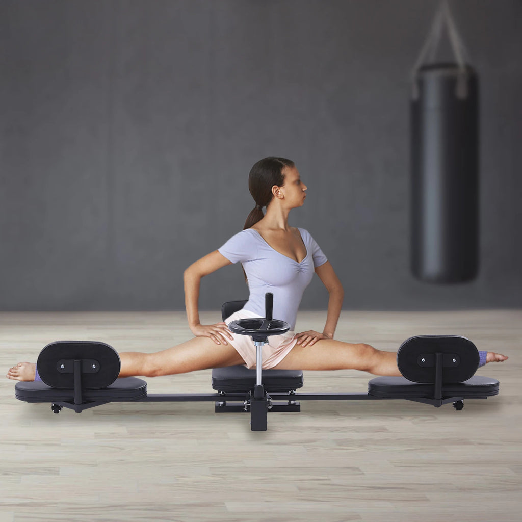 Heavy Duty Leg Stretcher Machine Gymnastics Yoga Splits Leg Stretching Flexibility MMA Home Gym Training Fitness Equipment