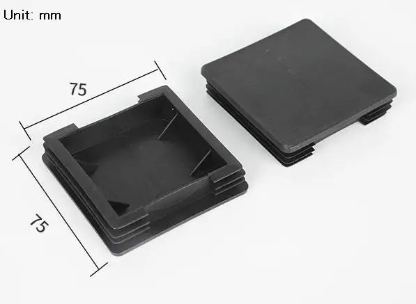 Ellipse Plastic Tube Plug, Metal Pipe Stopper, Square Sphericity Plugs, Fitness Equipment Accessories