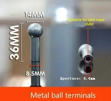 Steel Wire Rope Joints Anaerobic Exercise Metal Chain Bolt Piercing Joint, Gym Fitness Equipment, Accessories