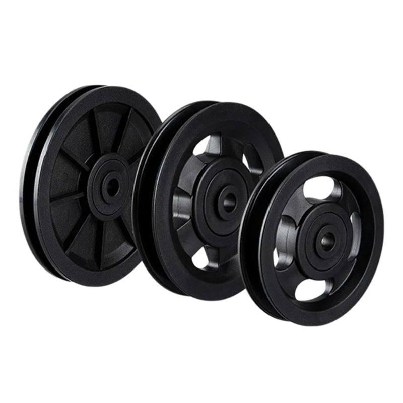 Nylon Bearing Pulley Wheel Round Fitness Pulley Wheel Bearing Replacement Gym Fitness Equipment Cable Machine Spare Part
