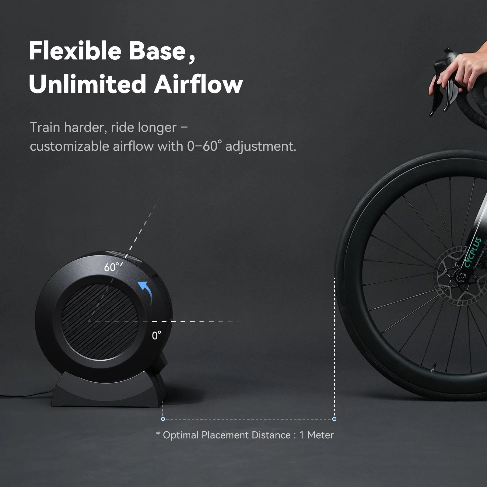 CYCPLUS Smart Fitness Fan Indoor Cycling Adjustable Stand ANT+ BLE Gym Riding Electric Cooling Fan For Bike Trainer T2 T3