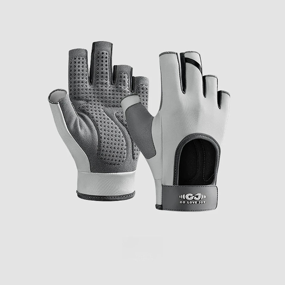 GOBYGO 1Pcs Fitness Gloves Sports Yoga Dumbbell Exercise Anti-slip Wear-resistant Shock-absorbing Cycling Half-finger Gloves