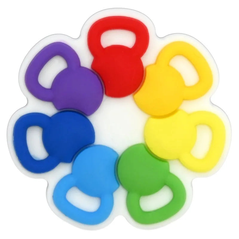 1-21PCS Gym Life Fitness Hot Girls Lift Weights Strong Pretty PVC Shoe Charms Buckle Clog Sandals Shoes Decoration Women Gift