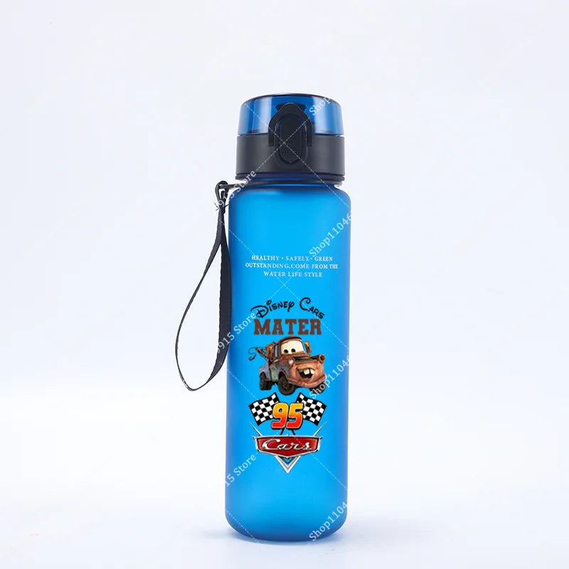 650ML Lightning McQueen Water Cup Boys Cartoon Anime Frosted Sport Water Bottle Adult Portable Outdoor Sport Fitness Jug Gift
