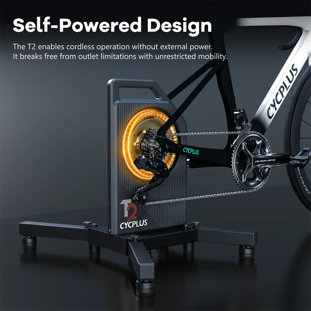 CYCPLUS T2 Exercise Bicycle Smart Rollers Indoor Home Trainer ANT+ BLE 5.0 Cycling Fitness Bike Training Roller
