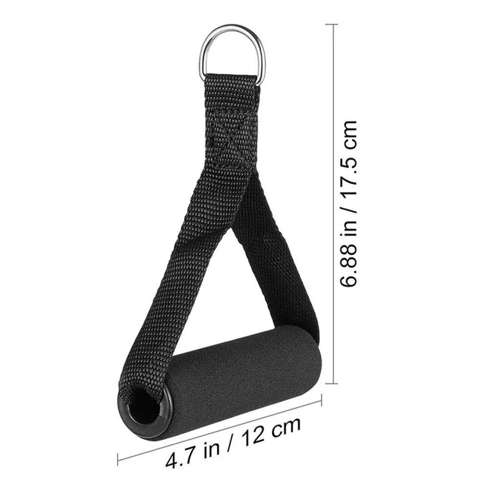 Ring Pull Rope Gym Handle Extra Wide Foam Grips for Fitness Crossfit Lifting Pulling Workout Heavy Duty Cable Tube Accessories