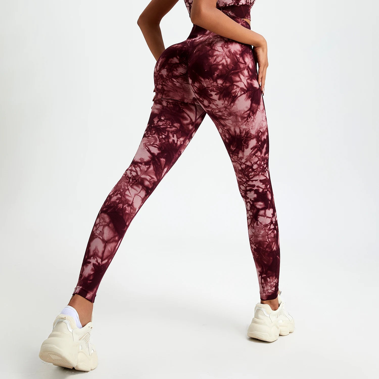 Tie Dye Yoga Pants Sport Leggings Women Seamless High Waist Push Up Woman Tights Fitness Workout Leggins Gym Clothing 2025 New