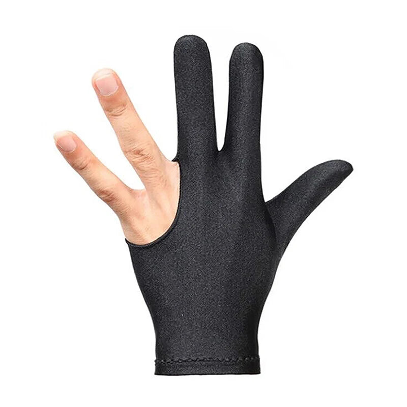 1 PCS High Quality Snooker Billiard Cue Glove Pool Left Hand Open Three Finger Accessory Fitness Accessories for Men and Women