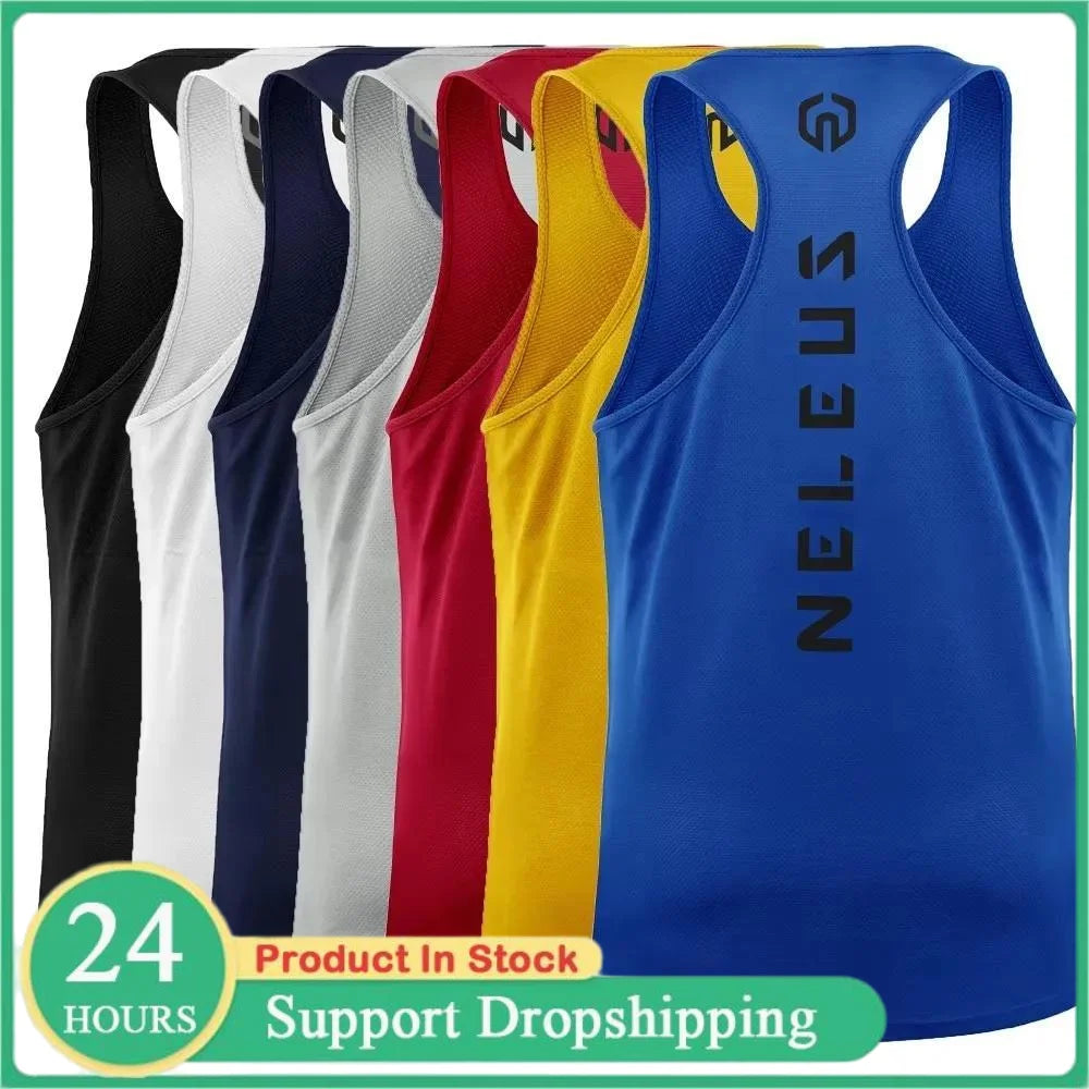 Adult Men Women Running Outdoor Shirts Tight Gym Tank Top Fitness Sleeveless T-shirts Sport Exercise Basketball Vest Clothes