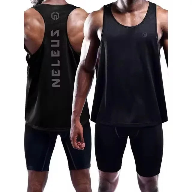 Adult Men Women Running Outdoor Shirts Tight Gym Tank Top Fitness Sleeveless T-shirts Sport Exercise Basketball Vest Clothes