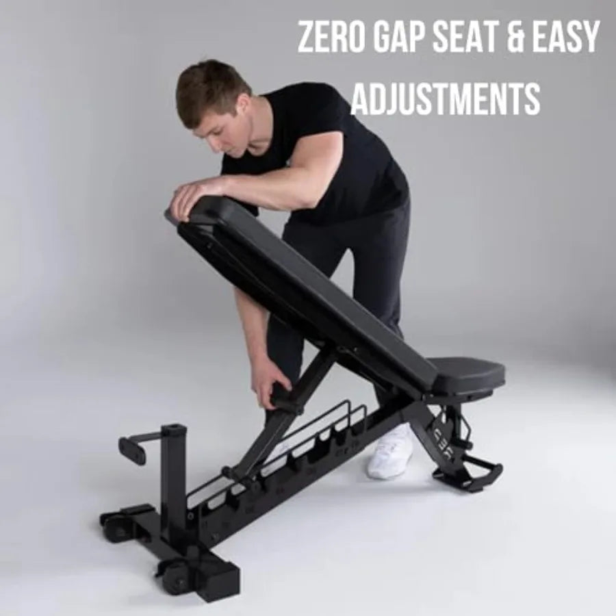 Adjustable Weight Bench Home Gym Incline Decline Flat Workout Bench Heavy Duty Fitness and Strength Training Equipmen