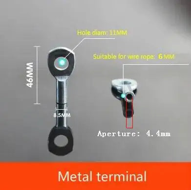 Steel Wire Rope Joints Anaerobic Exercise Metal Chain Bolt Piercing Joint, Gym Fitness Equipment, Accessories