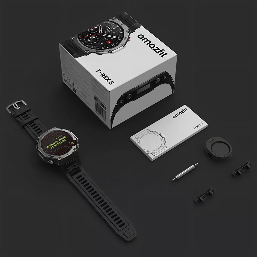 Amazfit T-rex 3 48mm smart watch, 1.5-inch display, 10atm waterproof and GPS, 170 fitness/sport modes, Voice Control