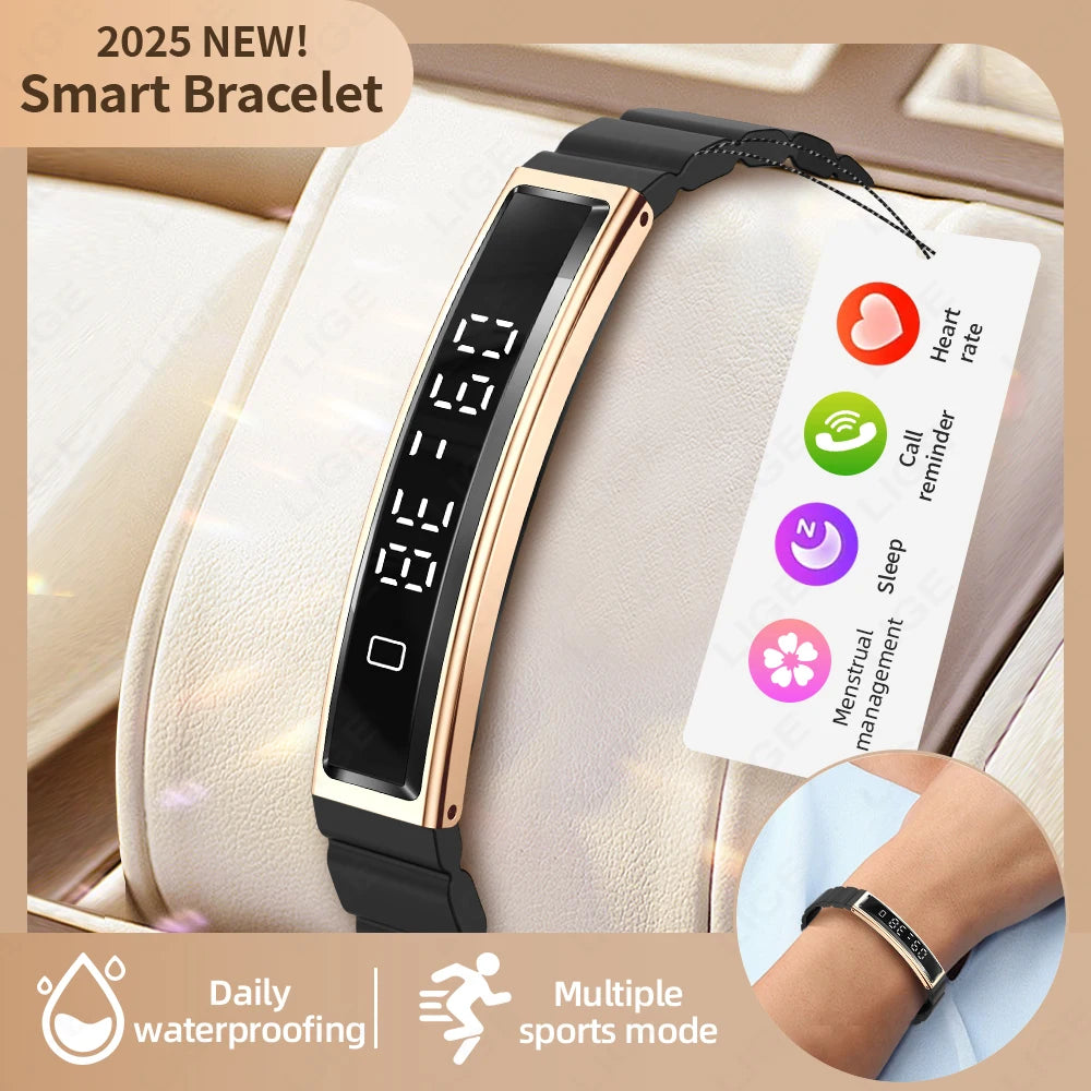 LIGE 2026 New Smart Band Call Reminder Smartwatch For IOS Android Sleep Tracking Health Monitor Sport Fitness Pedometer Bracelet