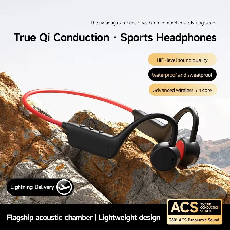 Lenovo Bone Conduction Headset Wireless Bluetooth 5.4 Waterproof Swimming Sports Headphone  With Mic Exercise Fitness 2026 NEW
