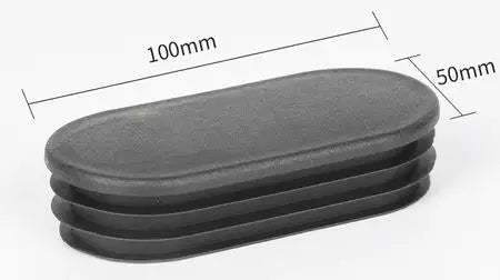 Ellipse Plastic Tube Plug, Metal Pipe Stopper, Square Sphericity Plugs, Fitness Equipment Accessories