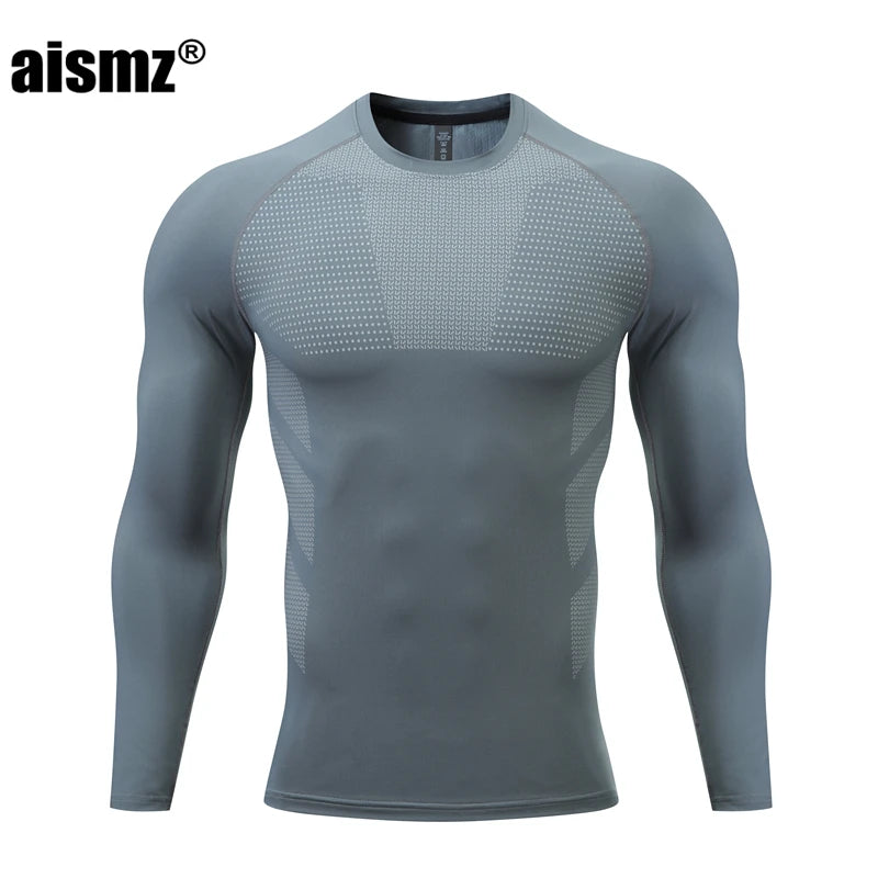 Aismz Winter Thermal Underwear Men & Boy MMA Tactics Fitness Leggings Compression Sportswear First layer Long Johns Man Clothing
