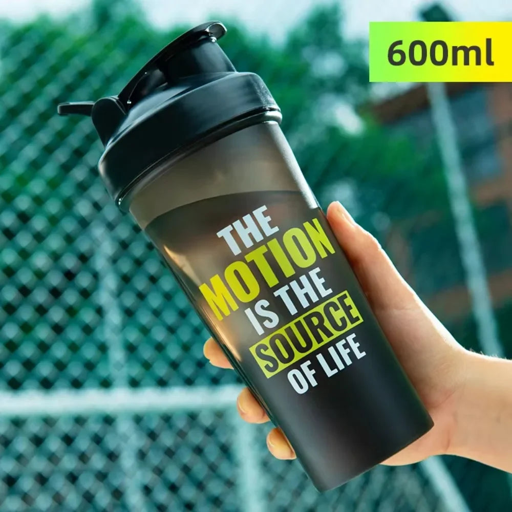 Portable Shaker Bottle with Measurement Markings for Protein Meal Replacement